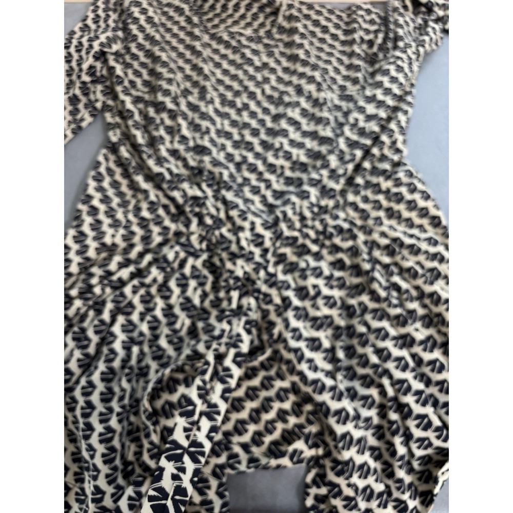 Maeve Anthropologie Selva Button Front Dropwaist‎ Bird Print Tunic Top L Peplum - Picture 10 of 14